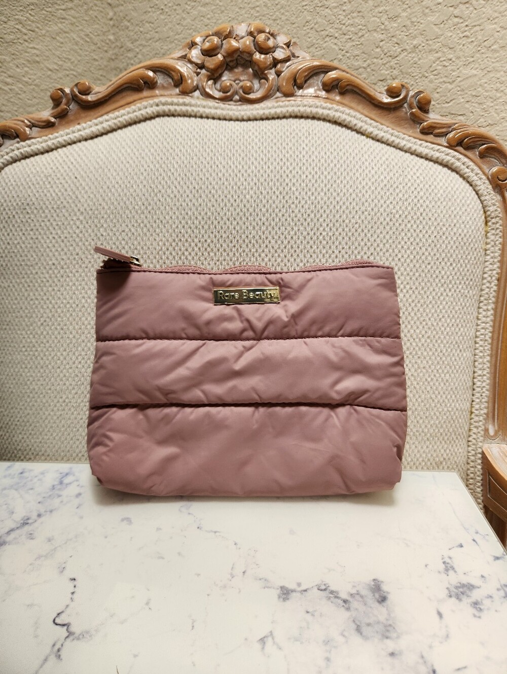 Rare Beauty Puffy Makeup Bag Mauve